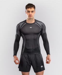 Рашгард Venum Stealth LS - Black/White
