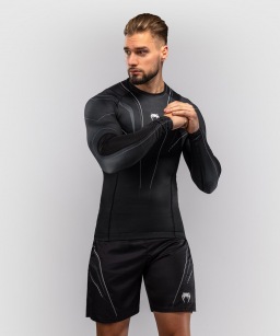 Рашгард Venum Streamline LS - Black/White
