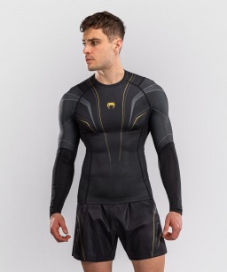 Рашгард Venum Streamline LS - Black/Gold