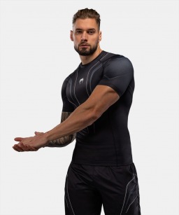 Рашгард Venum Streamline SS - Black/White
