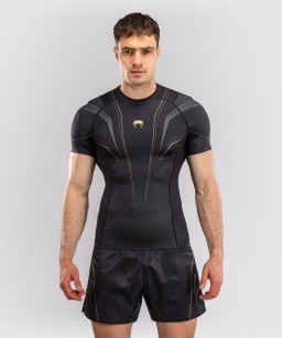Рашгард Venum Streamline SS - Black/Gold