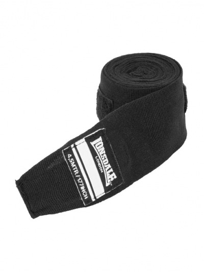 Бинты боксерские Lonsdale Pro Hand - Black (4.5 м)