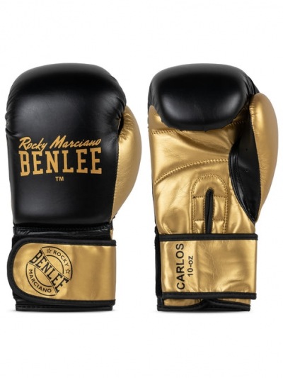 Боксерские перчатки Benlee Carlos - Black/Gold