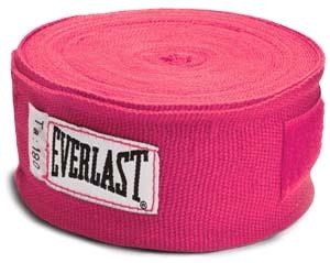 Бинты для бокса Everlast - Розовый (3m)