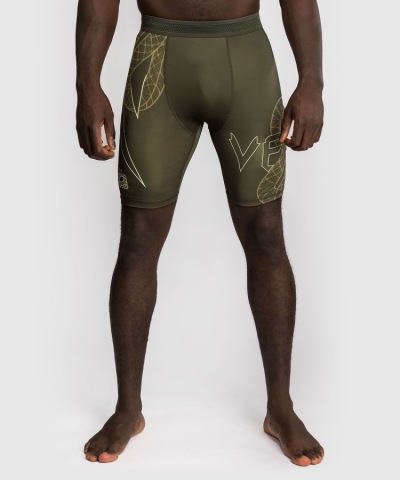 Компрессионные шорты Venum Serpenti - Khaki/Bronze/Ivory