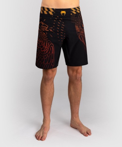 Шорты для единоборств Venum Quetzal Fury - Black/Fury Red/Tangerine