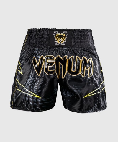 Тайские шорты Venum Matupa - Black/Grey/Gold