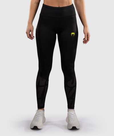 Женские компрессионные штаны Venum Lazer - Black/Yellow