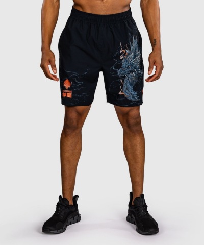 Тренировочные шорты Venum Thunder Dragon - Black/Grey/Copper