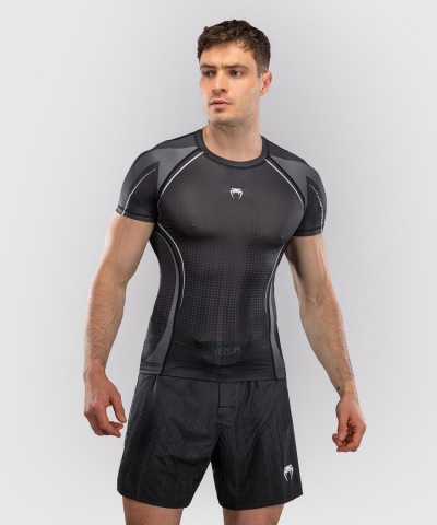 Рашгард Venum Stealth SS - Black/White