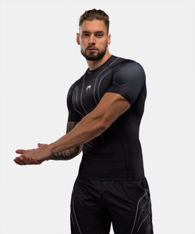 Рашгард Venum Streamline SS - Black/White