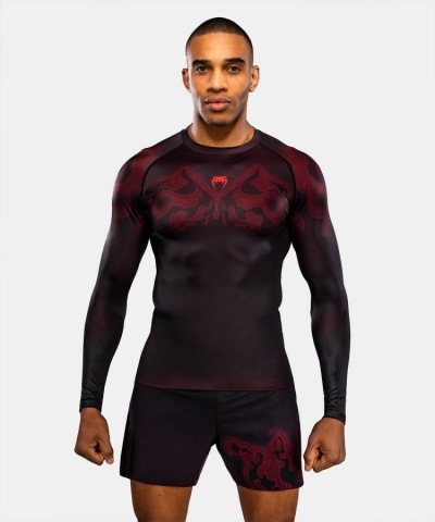 Рашгард Venum Spectre LS - Black/Red