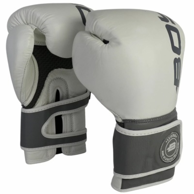 Перчатки боксерские BoyBo Ice (BBG800) - Белый/Серый