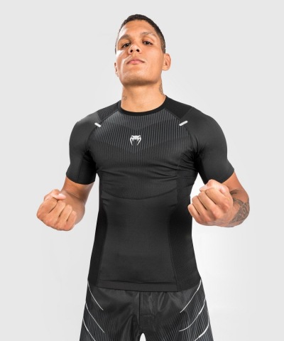 Рашгард Venum Biomecha SS - Black/Grey