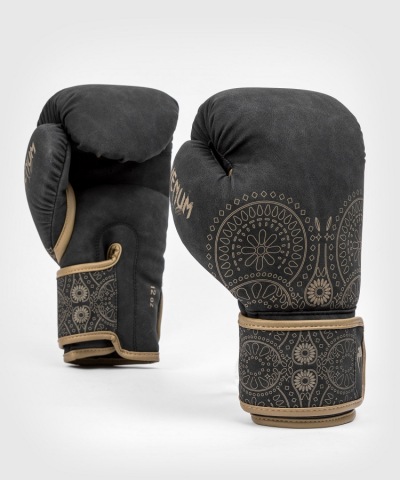 Боксерские перчатки Venum Santa Muerte Dark Side - Black/Brown