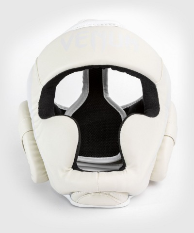 Боксерский шлем Venum Elite - White