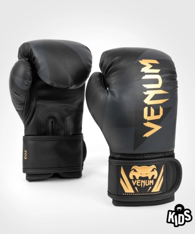 Детские боксерские перчатки Venum Razor - Black/Gold