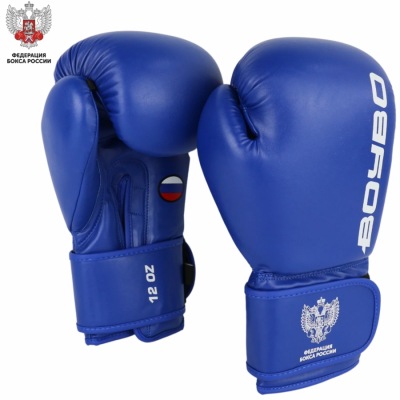 Перчатки боксерские BoyBo TITAN IB-23-1 (одобрены ФРБ) - Синий