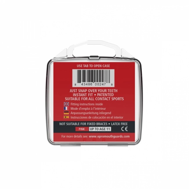 Детская боксерская капа OPRO Snap-Fit - Hot Pink | Фото 2