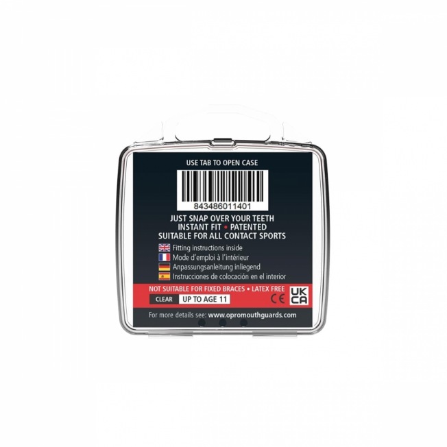 Детская боксерская капа OPRO Snap-Fit - Clear | Фото 2