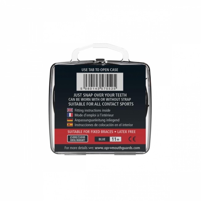 Боксерская капа для брекетов Opro Snap-Fit - Electric Blue | Фото 2