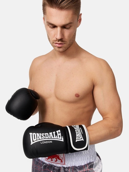 Боксерские перчатки Lonsdale Ashdon - Black | Фото 4