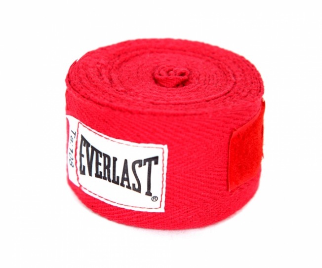 Бинты для бокса Everlast - Красный (3m)