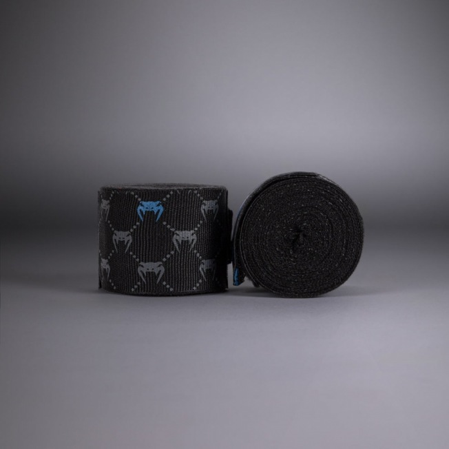 Бинты боксерские Venum Monogram Advanced - Black (2.5 m) | Фото 1