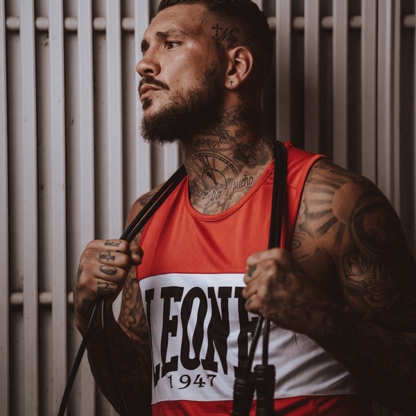 Боксерская майка Leone Shock AB224 - Red | Фото 2