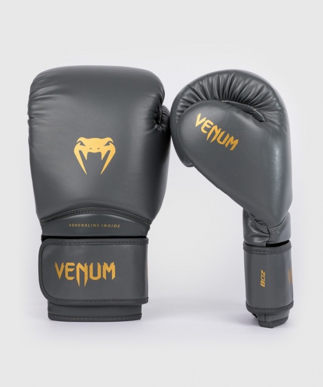 Детские боксерские перчатки Venum Contender 1.5 - Graphite/Gold | Фото 1