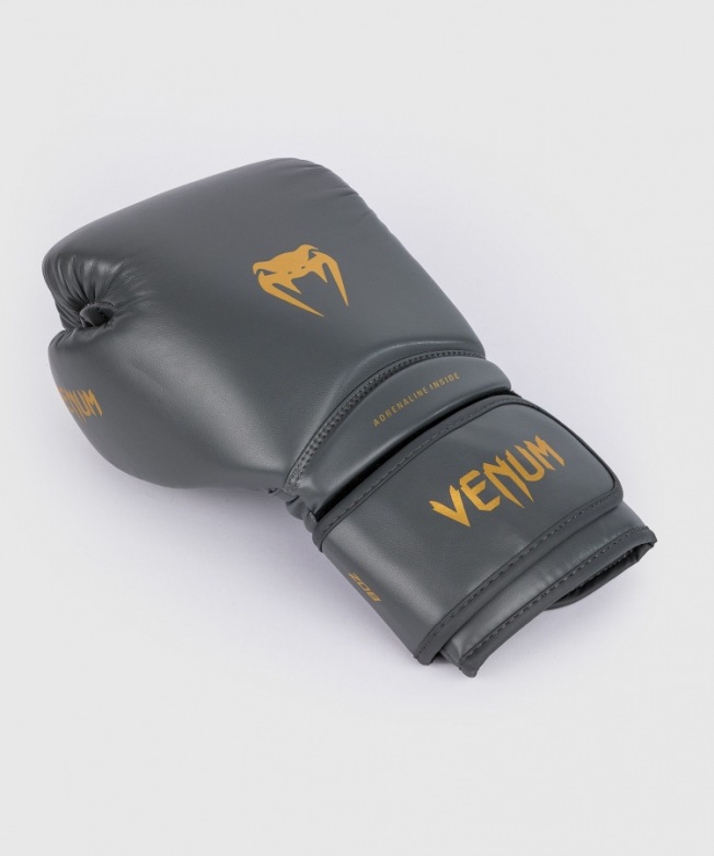 Детские боксерские перчатки Venum Contender 1.5 - Graphite/Gold | Фото 3