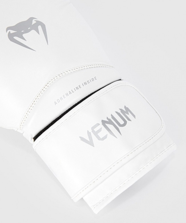 Детские боксерские перчатки Venum Contender 1.5 - White/Silver | Фото 4