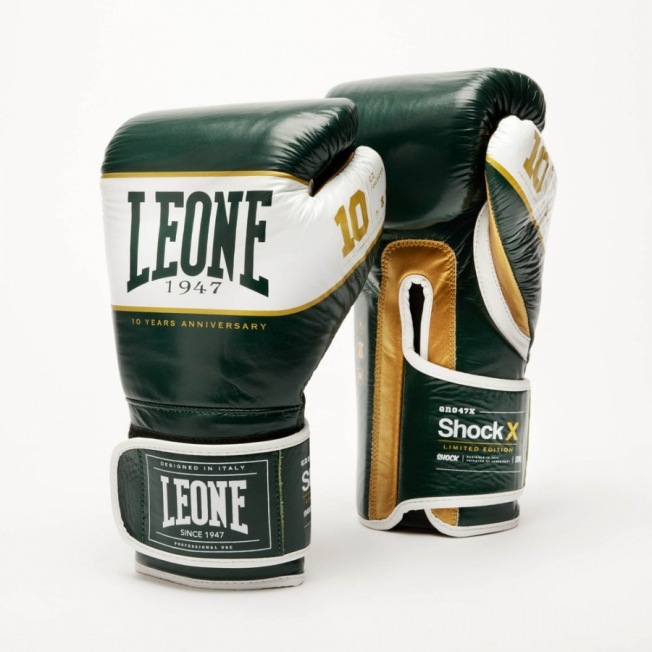 Боксерские перчатки Leone Shock X GN047X - Green