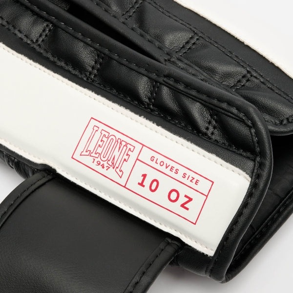 Боксерские перчатки Leone 1947 Stripe 47 GN209 - Black | Фото 4