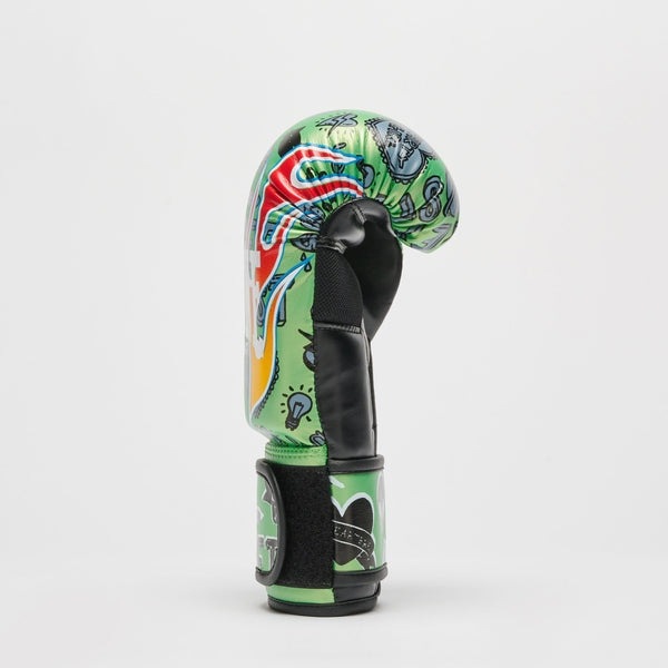 Детские боксерские перчатки Leone Flames GN407J - Green | Фото 8