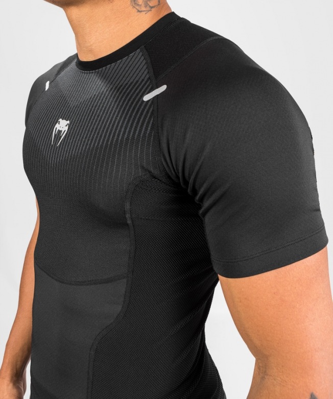 Рашгард Venum Biomecha SS - Black/Grey | Фото 4