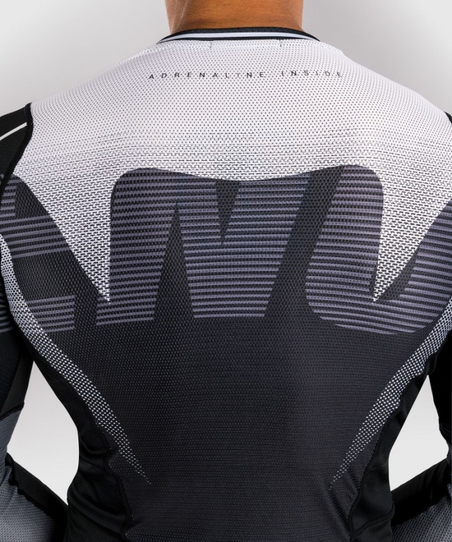 Рашгард Venum Adrenaline LS - Black/Silver Grey | Фото 3