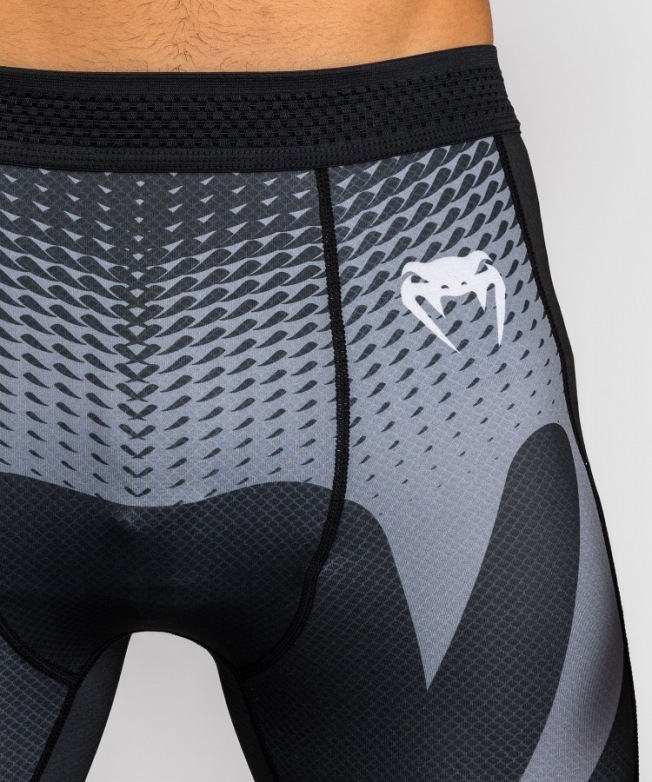 Компрессионные штаны Venum No Gi - Black/Silver Grey | Фото 3