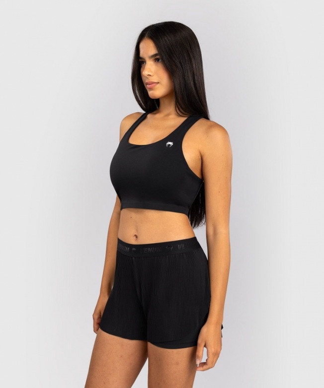 Спортивный топ женский Venum Essential - Black | Фото 2