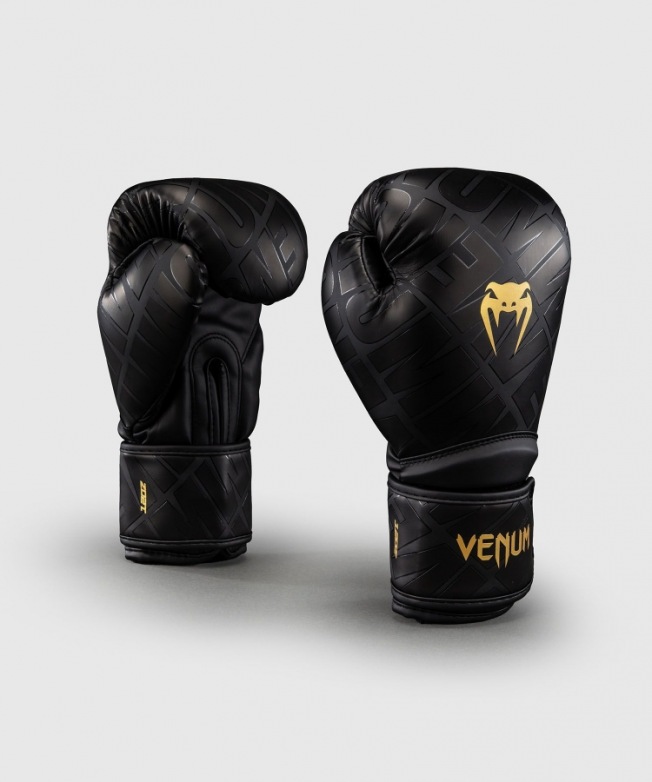 Перчатки боксерские Venum Contender 1.5 XT 3D - Black/Gold | Фото 1