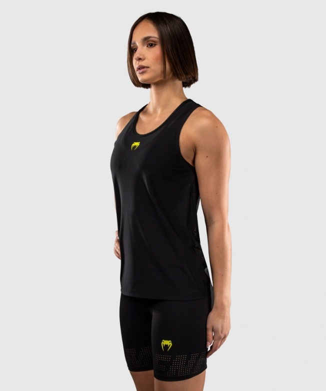 Женская тренировочная майка Venum Lazer - Black/Yellow | Фото 1