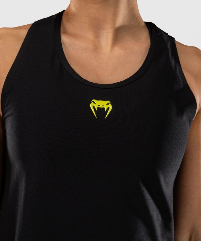 Женская тренировочная майка Venum Lazer - Black/Yellow | Фото 3
