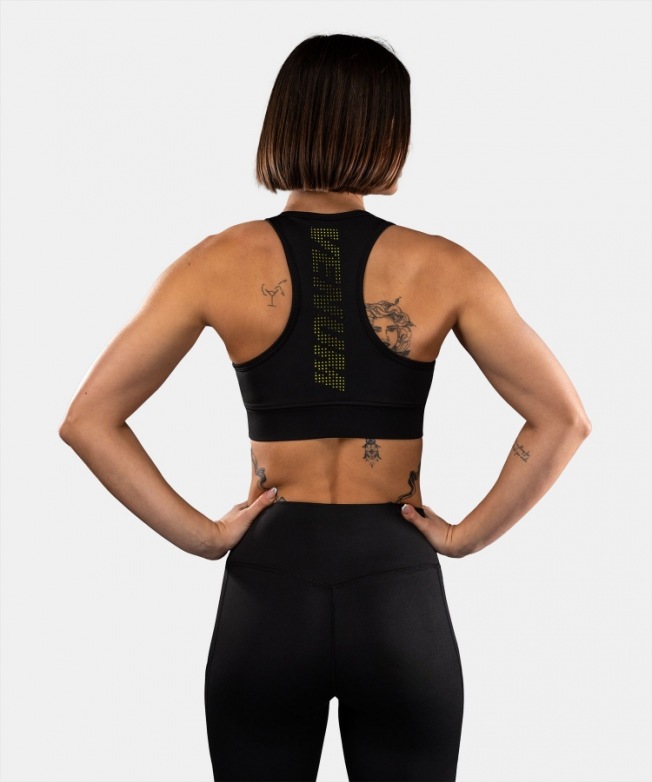 Спортивный топ женский Venum Lazer - Black/Yellow | Фото 3