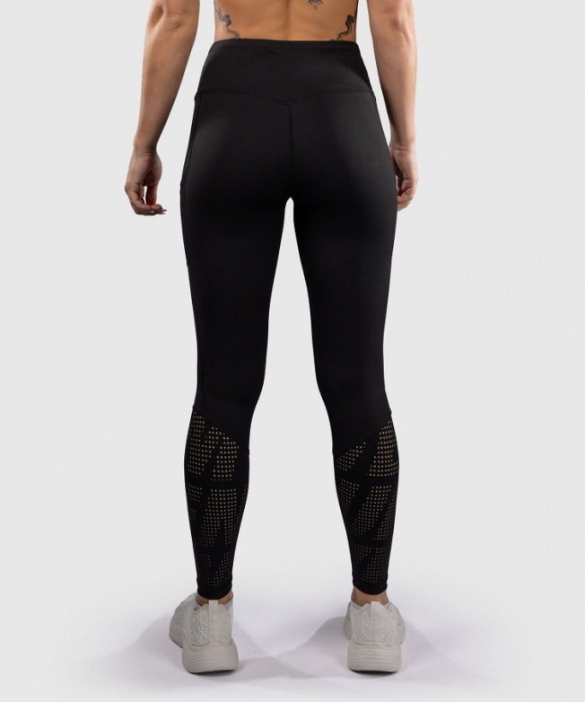 Женские компрессионные штаны Venum Lazer - Black/Yellow | Фото 2