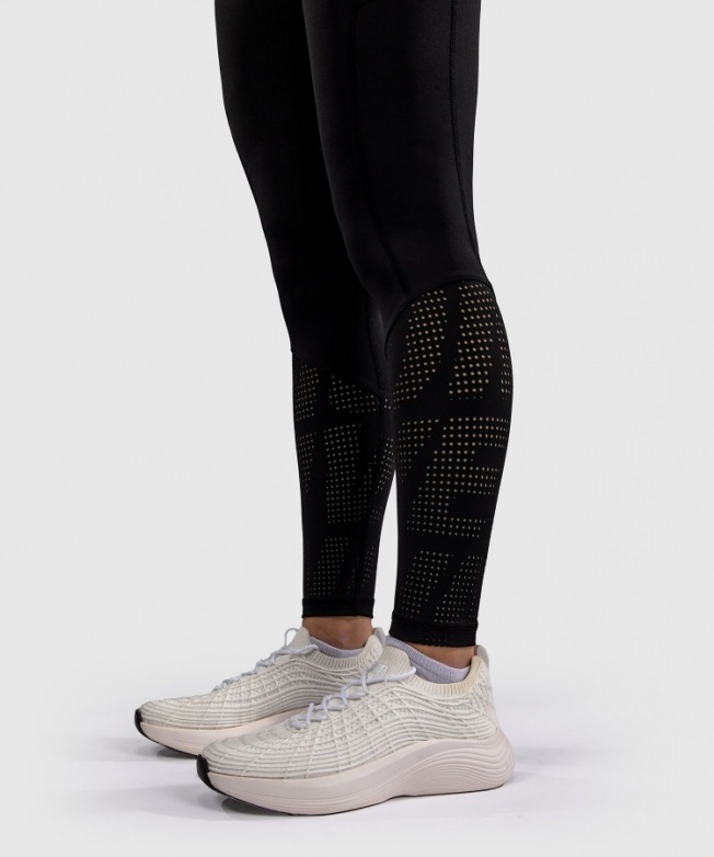 Женские компрессионные штаны Venum Lazer - Black/Yellow | Фото 7
