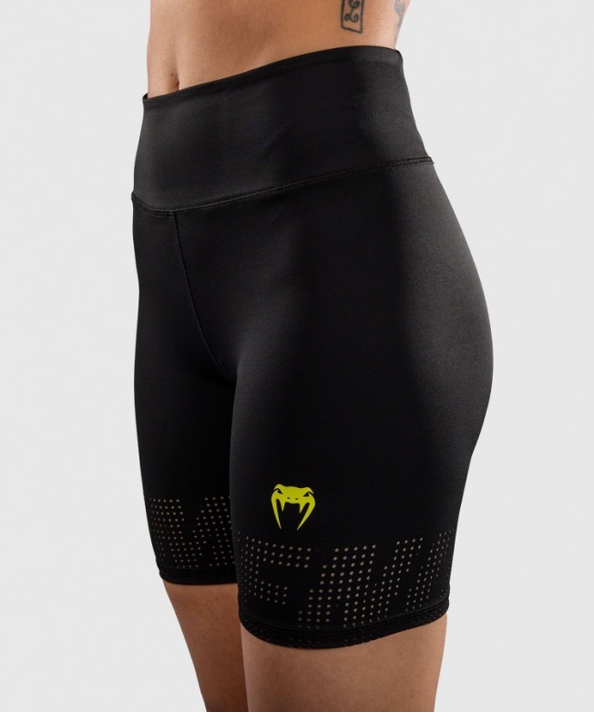 Женские компрессионные шорты Lazer - Black/Yellow | Фото 2