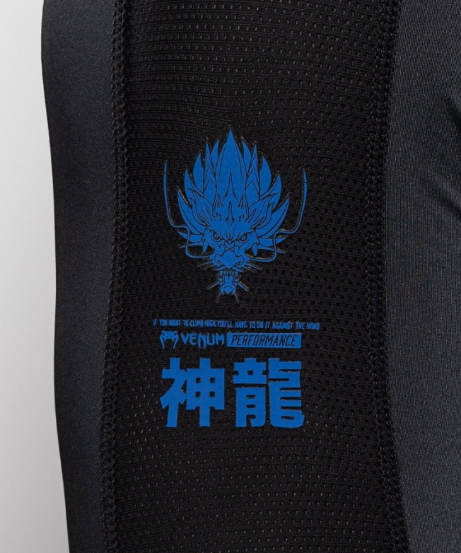 Рашгард Venum Thunder Dragon LS - Black/Royal Blue | Фото 5