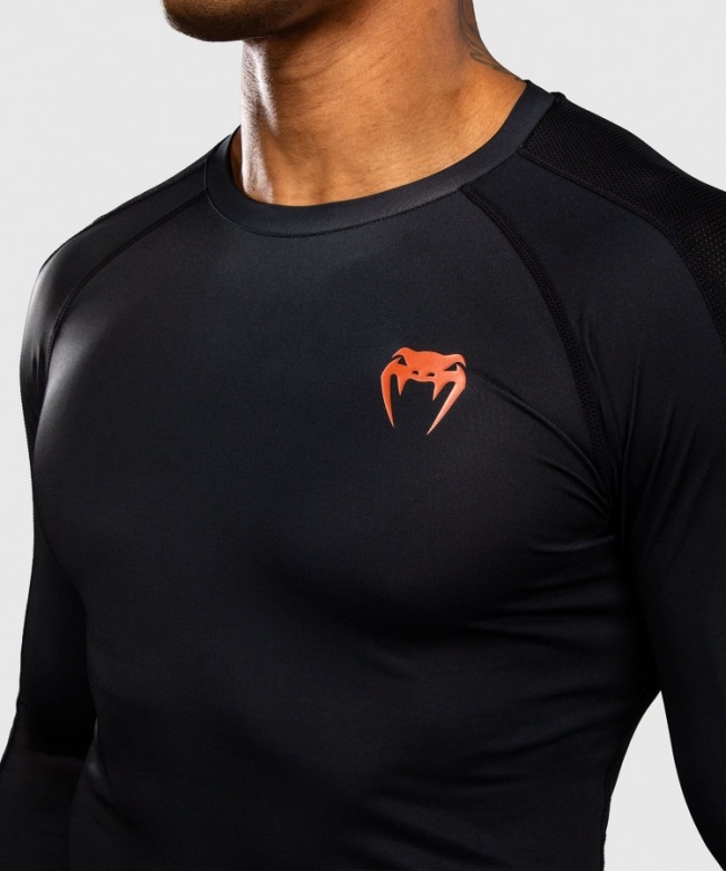 Рашгард Venum Thunder Dragon LS - Black/Grey/Copper | Фото 6