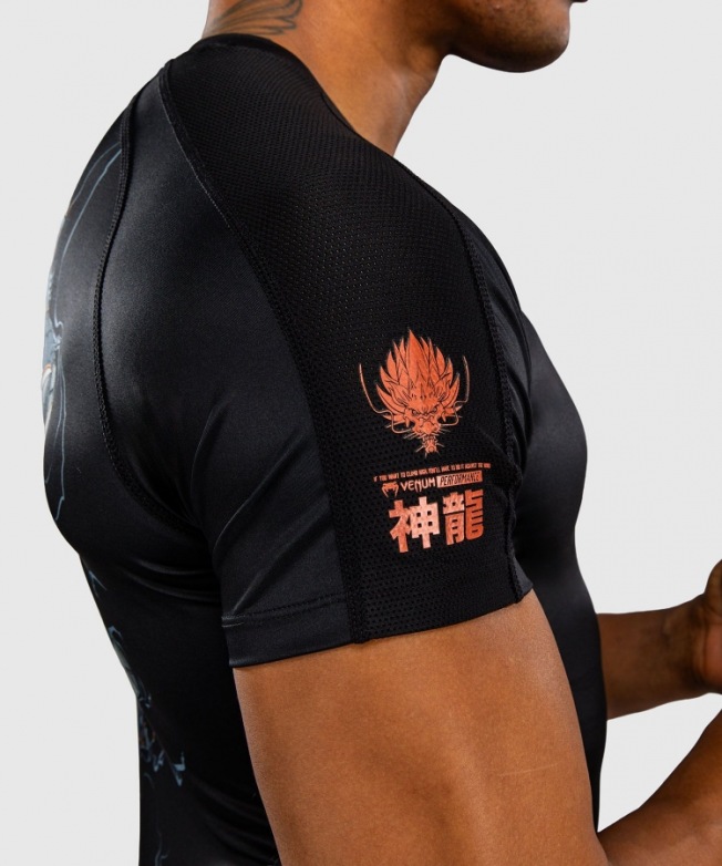 Рашгард Venum Thunder Dragon SS - Black/Grey/Copper | Фото 7