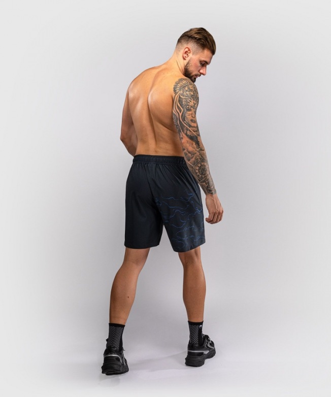 Тренировочные шорты Venum Thunder Dragon - Black/Royal Blue | Фото 3